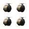 Service Caster 2'' Floor Safe Antique Hooded Twin Wheel Caster Top Plate , 4PK SCC-TP02S50D-NYU-WA-TP2-4 - alternate 1